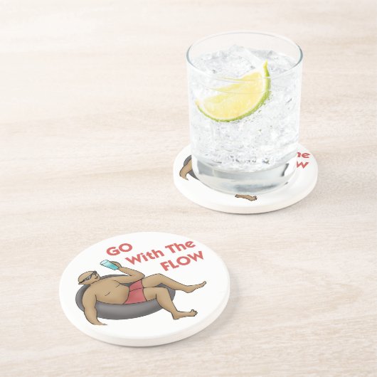 En Grès Aller avec le Dessous de verre de flux (Côté)