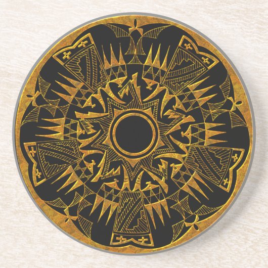 En Grès Amérindien 1 Dessous de verre (Devant)