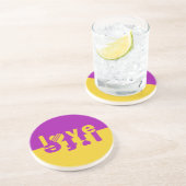 En Grès AMOUR dessous de verre DE VIE (Côté)