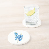 En Grès Aquarelle Bluebonnet 4 Dessous de verre (Côté)