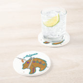 En Grès Arizona Clan Native American Bear Dessous de verre (Côté)