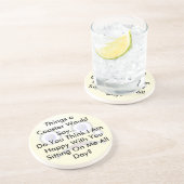 En Grès Assis Sur Moi Tout Le Dessous de verre De La Journ (Côté)