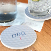 En Grès Ball de golf Dimples Monogramme Dessous de verre d