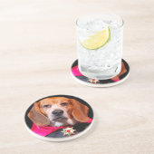 En Grès Beagle gothique, dessous de verre de Lugosi de (Côté)