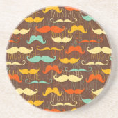 En Grès Beaucoup de Mustaches Dessous de verre Arrière - p (Devant)