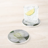 En Grès Beaux Dessous de verre d'oeillet blanc (Côté)