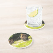 En Grès Bison, Dessous de verre de Buffalo (Côté)