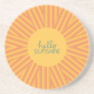 En Grès Bonjour soleil - dessous de verre
