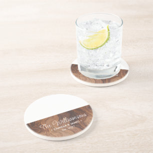 En Grès Cadeau de Mariage, Dessous de Verre Personnalisés,