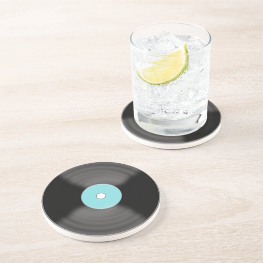 En Grès Cadeau dessous de verre pour boisson Disque Vinyle (Côté)