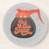 En Grès (Café) Dessous de verre de tête de pot (Devant)