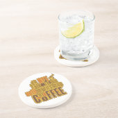 En Grès CAFÉ PREMIER dessous de verre (Côté)