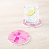 En Grès Camouflage rose clair Dessous de verre de date de  (Côté)