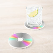 En Grès CD Music Disque Jockey Dessous de verre (Côté)