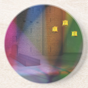 En Grès Ce grand Dessous de verre d'imbéciles