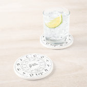 En Grès Cercle du cinquième dessous de verre (Côté)