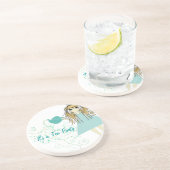 En Grès C'est un Tea Party Anime Girl Dessous de verre (Côté)