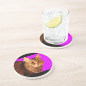 En Grès Chat 14 Dessous de verre (Côté)
