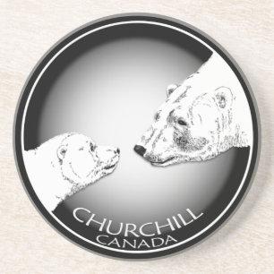 En Grès Churchill Canada Souvenir Dessous de verre Churchi