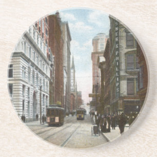 En Grès Cinquième avenue et Dessous de verre Vintage de Wo