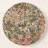 En Grès Classic Brown Marbre Motif Boire Dessous de verre  (Devant)