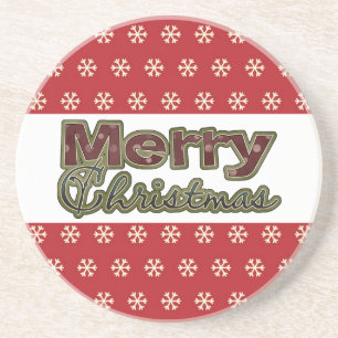 En Grès Collection de dessous de verre de Noël