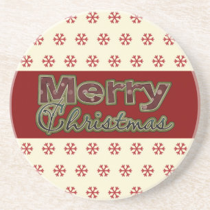 En Grès Collection de dessous de verre de Noël