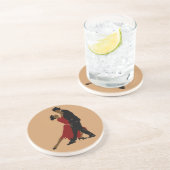 En Grès conception 3 de dessous de verre du résumé 4 (Côté)