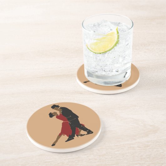 En Grès conception 3 de dessous de verre du résumé 4 (Côté)