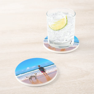 En Grès Conception de dessous de verre photo personnalisé