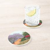 En Grès Couleurs des dessous de verre arrière-pays (Côté)