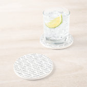 En Grès Créez votre propre Dessous de verre de boisson (Côté)