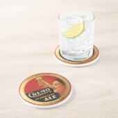 En Grès Cremo brassant des dessous de verre de Cie. (Côté)