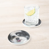 En Grès Cute K-Cee Zuchon Chien Dessous de verre (Côté)