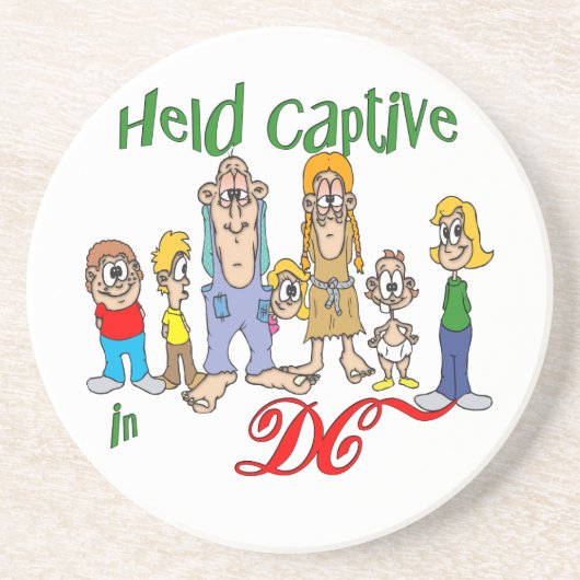 En Grès DC Funny Trailer Park Dessous de verre Sandstone (Devant)