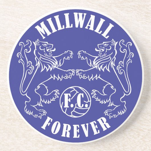 En Grès De Millwall dessous de verre pour toujours - (Devant)