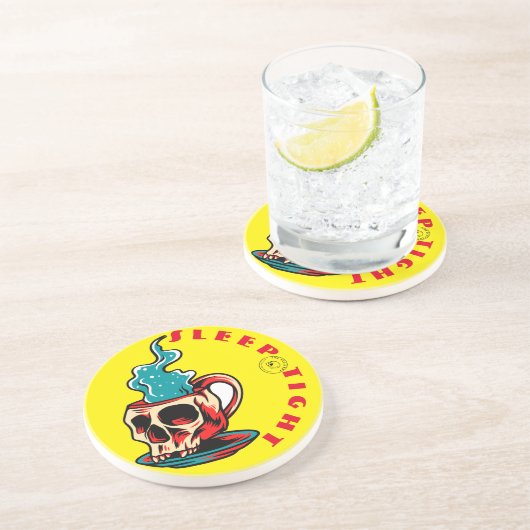 En Grès Dead Sleep - Dessous de verre Côté Lit (Côté)