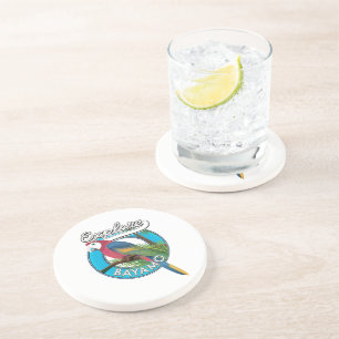 En Grès Découvrez le Dessous de verre du logo rétro Hawaii