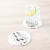 En Grès Dessous de verre (Côté)