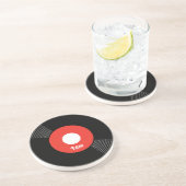 En Grès dessous de verre 45s record (rouges) (Côté)