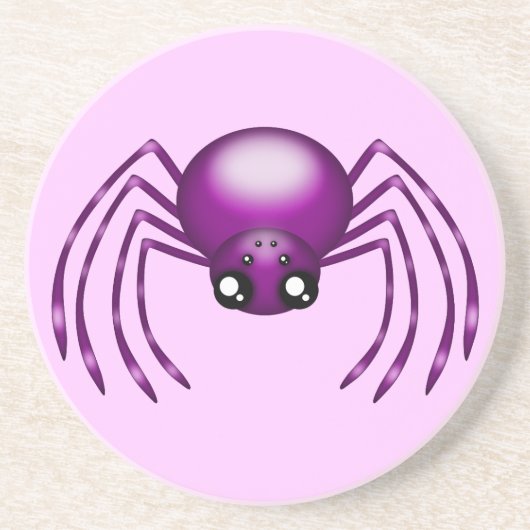En Grès Dessous de verre à boisson mou violet Spider Sands (Devant)