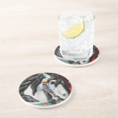 En Grès Dessous de verre à cheval Carrousel (Côté)