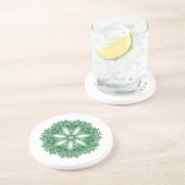 En Grès Dessous de verre à fleurs à sept pétales (Côté)
