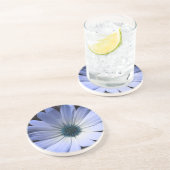 En Grès Dessous de verre à fleurs bleus (Côté)