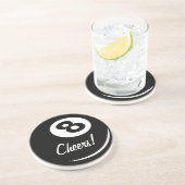 En Grès Dessous de verre à huit boules personnalisable | P (Côté)