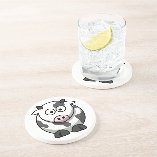 En Grès Dessous de verre à la vache (Côté)