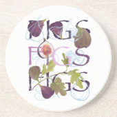 En Grès Dessous de verre à motif fig. (Devant)