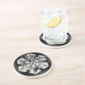 En Grès Dessous de verre à neige 1 (Côté)