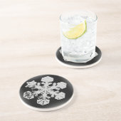 En Grès Dessous de verre à neige 2 (Côté)