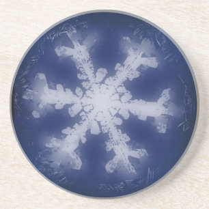 En Grès Dessous de verre à neige 5